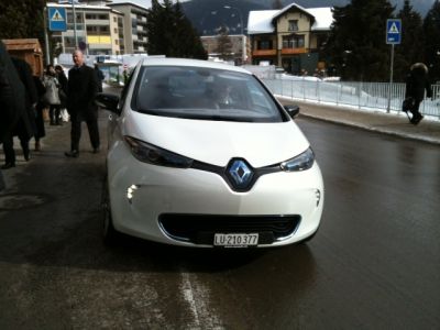 Renault ZOE in WEF Davos 2013, Switzerland