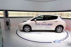 New Nissan LEAF on 2013 Geneva Motor Show stand