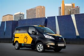 Frankfurt show debut for Nissan e-NV 200 electric Barcelona taxi