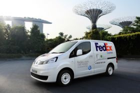 Nissan and FedEx to test 100% electric Nissan e-NV200 van in Brazil