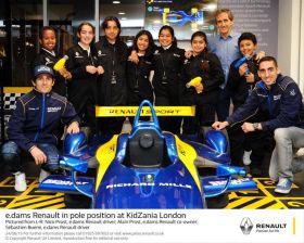 E.Dams-Renault in pole position at Kidzania London 