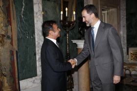 His Majesty King Felipe VI of Spain receives Carlos Ghosn, CEO of the Renault-Nissan Alliance, for official visit