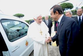 Renault makes donation of an exclusive all-electric vehicle to Pope Benedict XVI