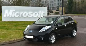 Nissan LEAF is the green option for Microsoft UK