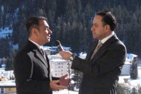 Davos, the centre of worldwide media attention