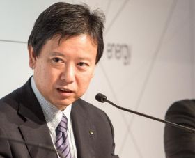 Takao Asami speaks at World Economic Forum's Summer Davos in Tianjin China